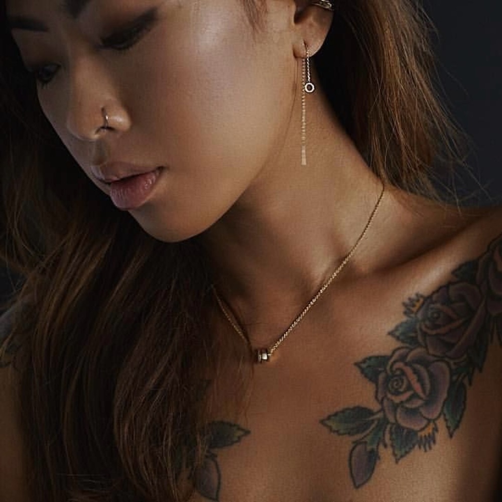 MEJURI x HeyClaire 14K Solid Gold Threader Earrings